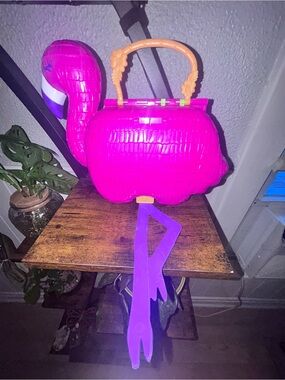 Polly Pocket Flamingo Party Playset Tropical Beach Theme